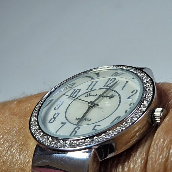 Silver Tone Sarah Coventry Watch Magnetic Band Fits 5\